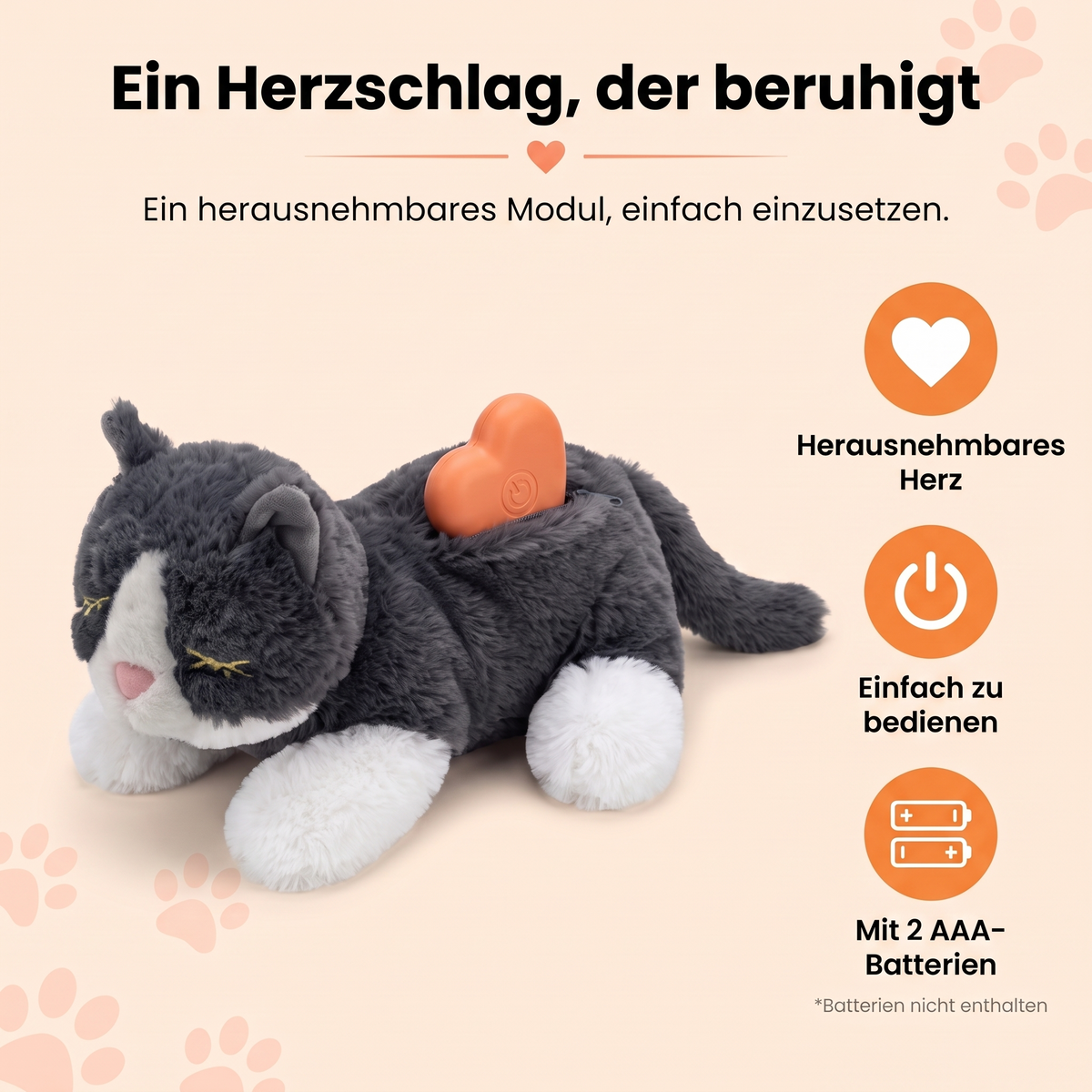 Herzschlag-Kuscheltier